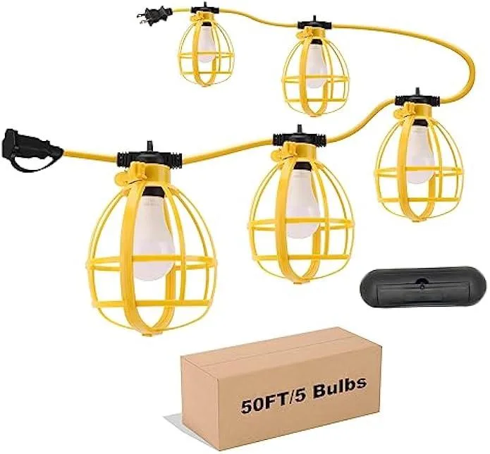 TAURKENAM TAURKENAM 50FT 50W 4000LM 6500K IP65 String Lights power adapter — product photo