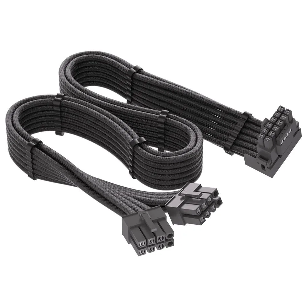 Vszerda Vszerda 12VHPWR 90 Degree Adapter Type B Dual 8 Pin to 16 Pin 600W 60cm — product photo