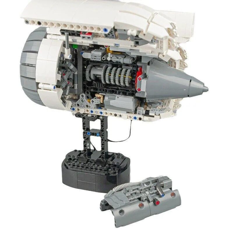 ZITIANYOUBUILD ZITIANYOUBUILD MOC-133571 High-bypass Turbofan Engine 1659 Parts — product photo
