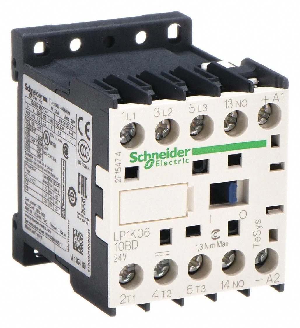 Schneider Electric Schneider Electric LC1K0610G7 IEC Miniature Magnetic Contactor 120V AC 3P 1NO — product photo