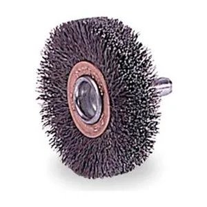 Weiler Weiler 17644 Wire Wheel Brush 3 in 1 in Face 0.012 in Bristle 1/4 in Shank 25000 RPM — product photo
