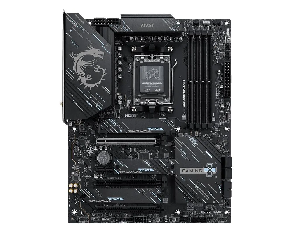 MSI MSI X870E GAMING PLUS WIFI 01 AMD motherboard — product photo
