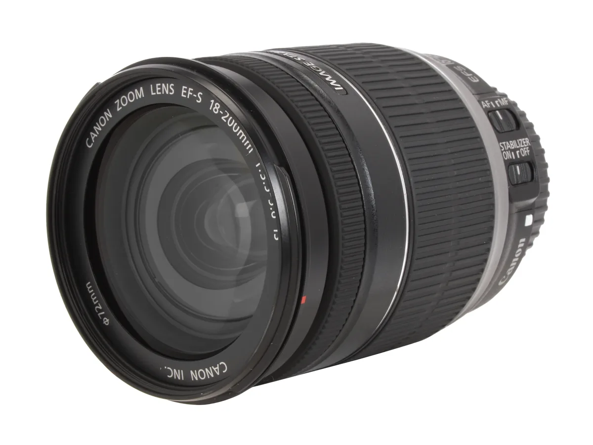 Canon Canon 2752B002 EF-S 18-200mm f/3.5-5.6 IS camera lens — product photo