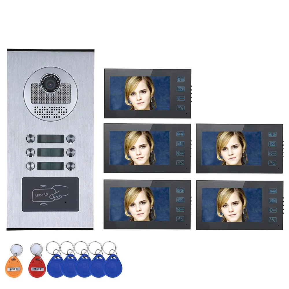 visiPower visiPower 3 Apartment Video Intercom 7" LCD 1000TVL RFID 25 Ringtones — product photo
