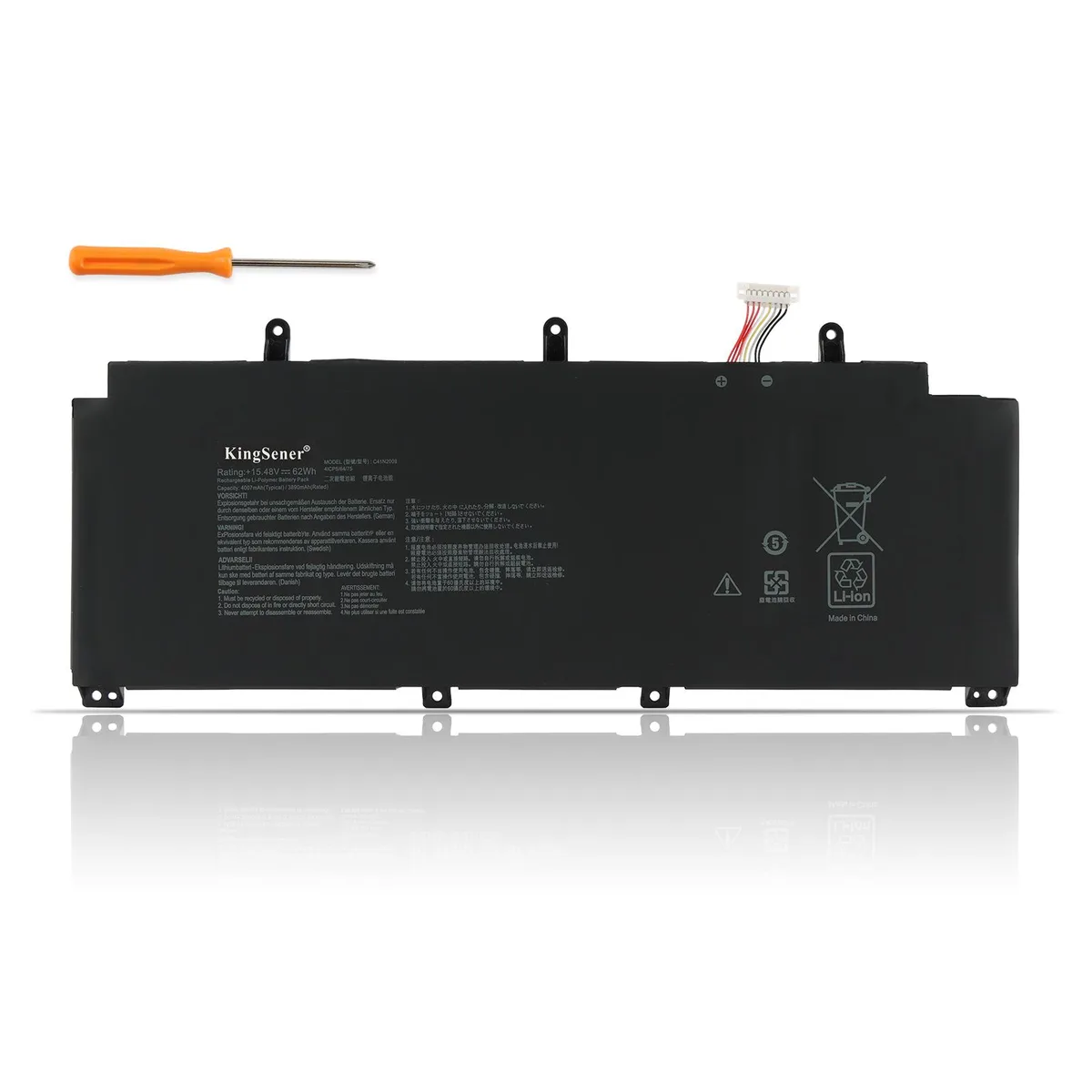 KingSener KingSener C41N2009 62WH 15.48V laptop battery — product photo