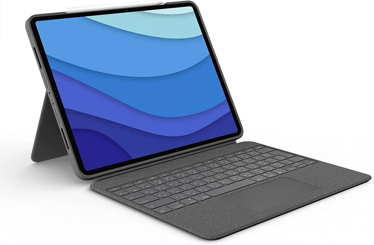 Logitech Logitech 920-010097 Combo Touch Detachable Keyboard Case for 12.9" iPad Pro 5th Gen Gray — product photo