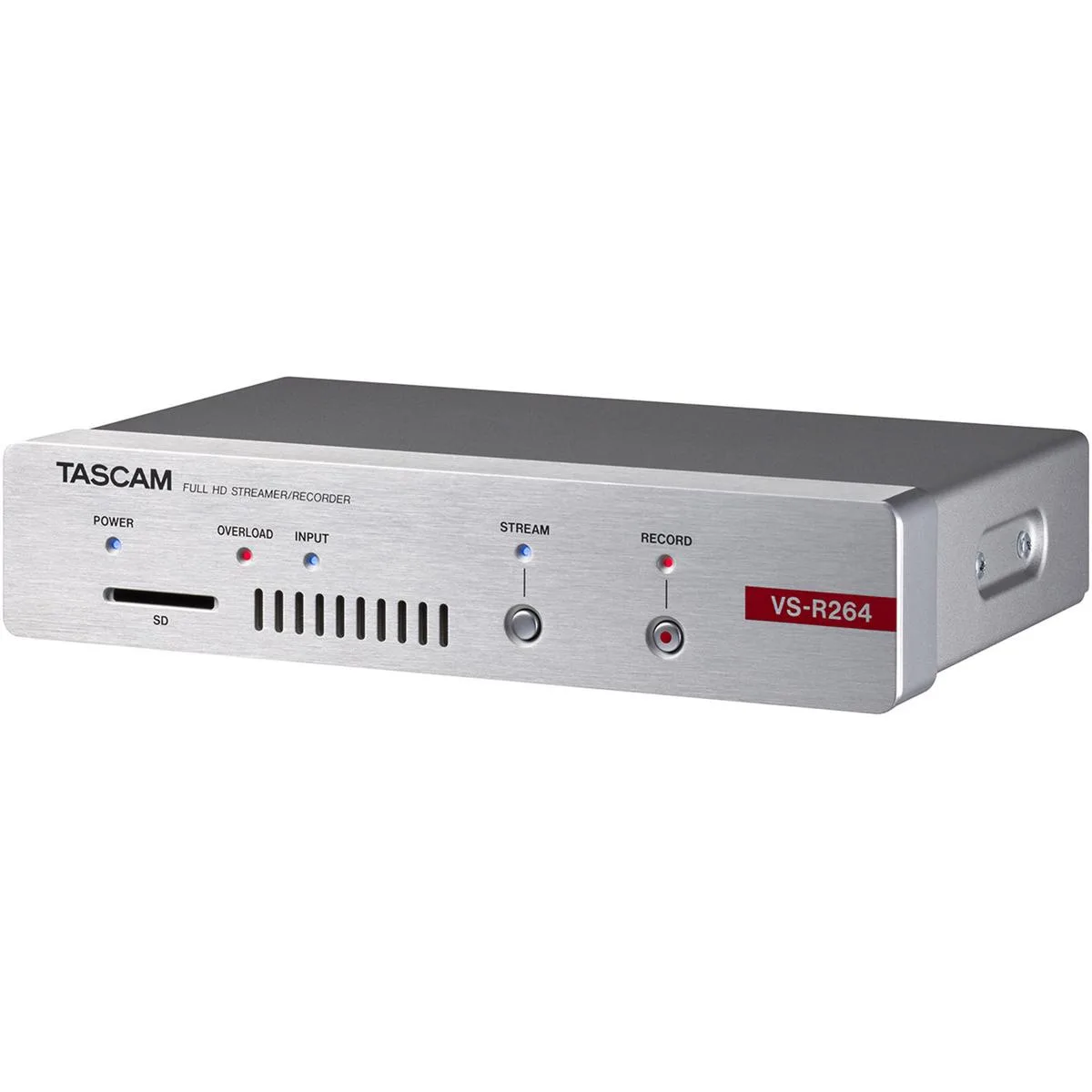 Compact half-rack video encoder recorder with front panel controls and rear connectivity