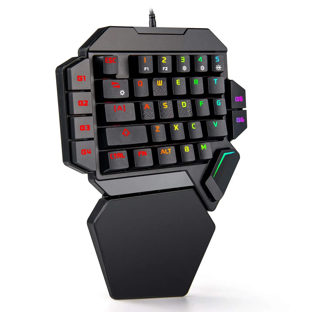 Corn Electronics Corn Electronics 35-Key One-Handed Mechanical Gaming Keyboard Blue Switches RGB Macro Keys — product photo