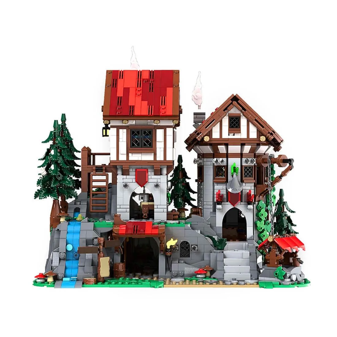 ZITIANYOUBUILD ZITIANYOUBUILD MOC-225455 Medieval Magic Wizard and Dwarf House Building Blocks Set 2804PCS — product photo