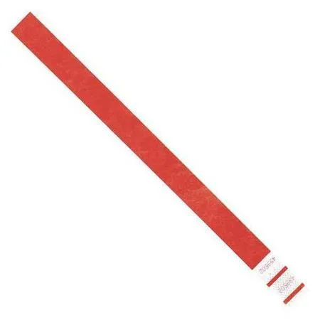 DuPont Tyvek DuPont Tyvek WR101RD Red Wristbands 3/4 x 10 PK500 — product photo