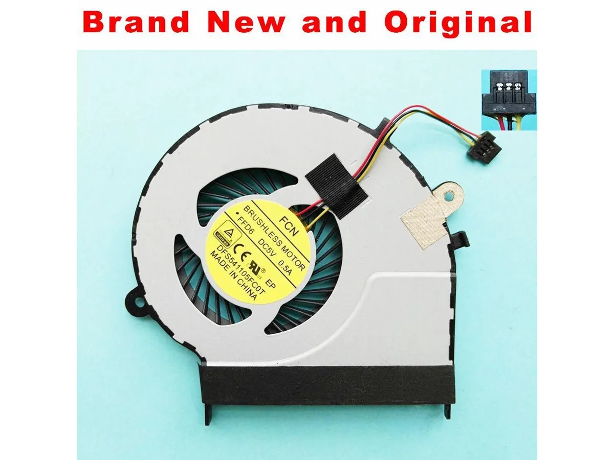 Fans Fans CPU Cooling Fan for Toshiba Satellite L50-B L55-B L50D-B L55T-B L55-B5267 DFS541105FC0T FFD6 — product photo