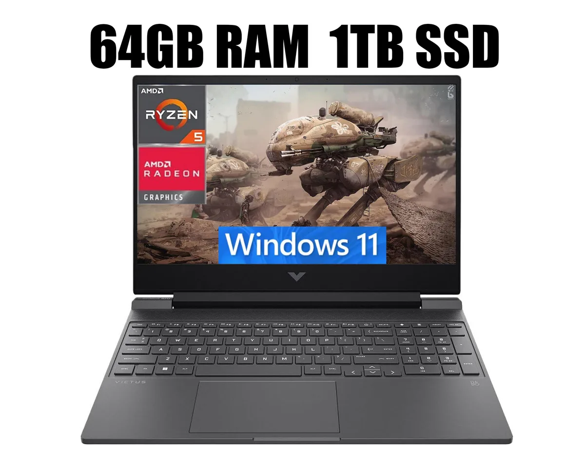 HP HP Victus 15 Raider AMD Ryzen 5 7535HS gaming laptop — product photo