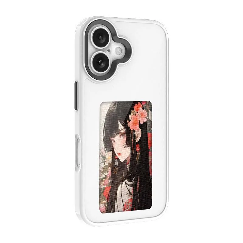 NO. NO. iPhone13 E-Ink NFC Case White 13/14/15 — product photo