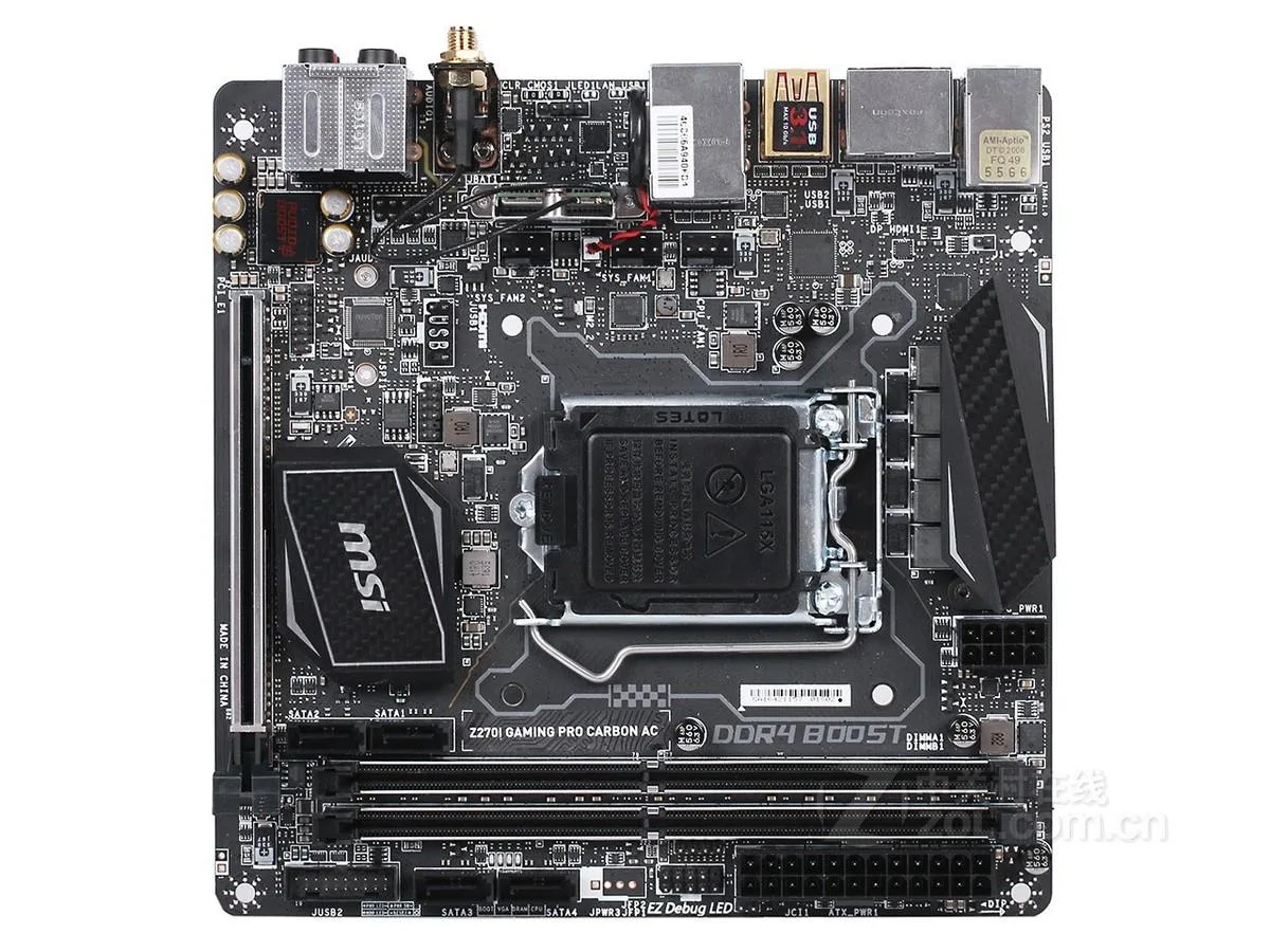 MSI MSI Z270I GAMING PRO CARBON AC Intel motherboard — product photo