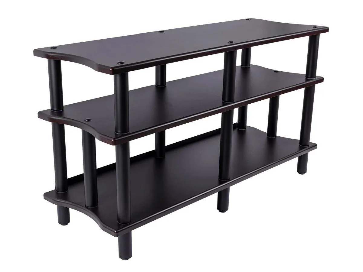 Monoprice Inc. Monoprice Inc. 143162 Double-Wide 3-Tier AV Stand Espresso — product photo