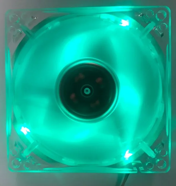 E-POWER E-POWER TOP-FAN-8CG 80mm Ceramic Bearing Green LED Case Fan — product photo