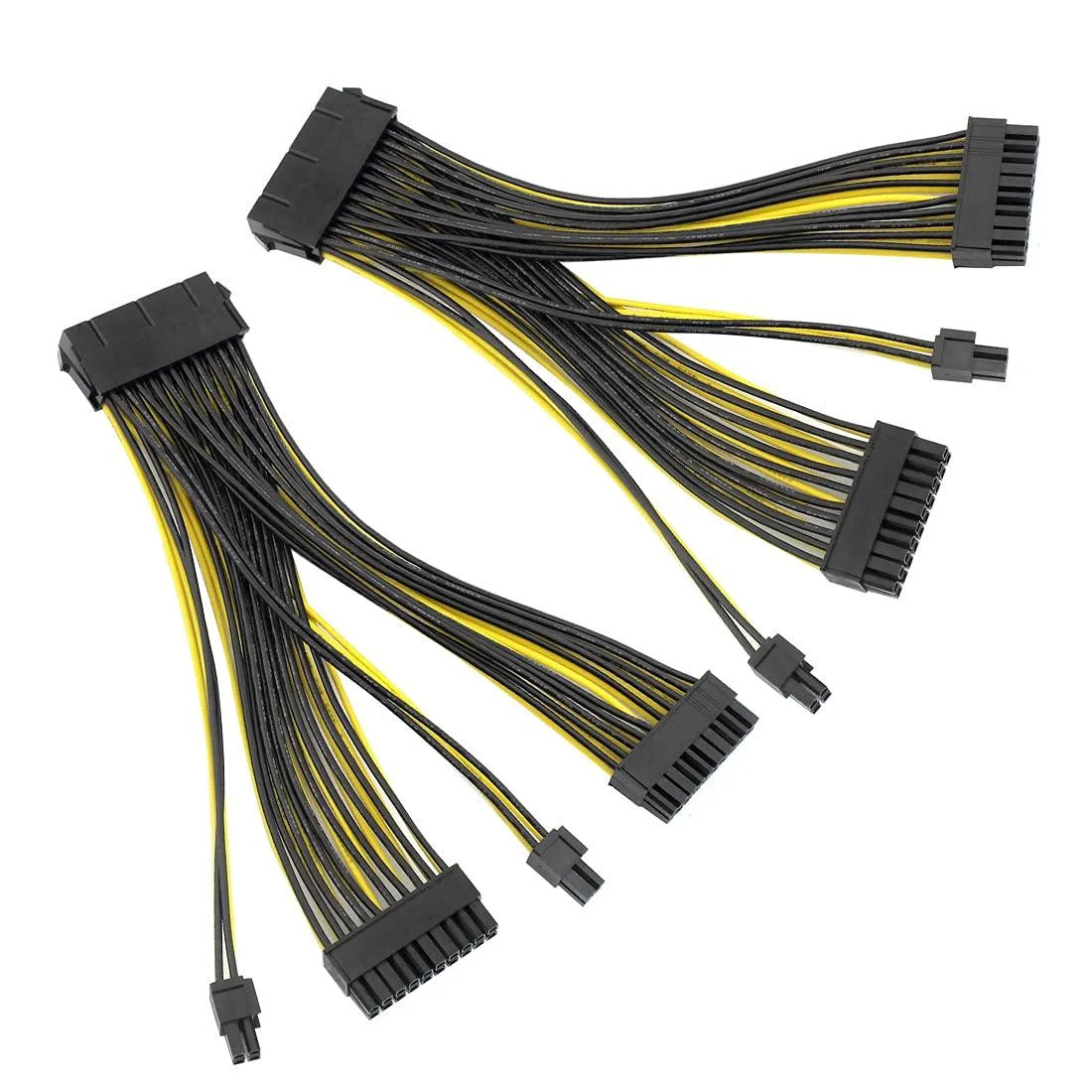 Vszerda Vszerda 20+4 Pin Dual PSU Cable 18AWG 20cm 2 Pcs — product photo