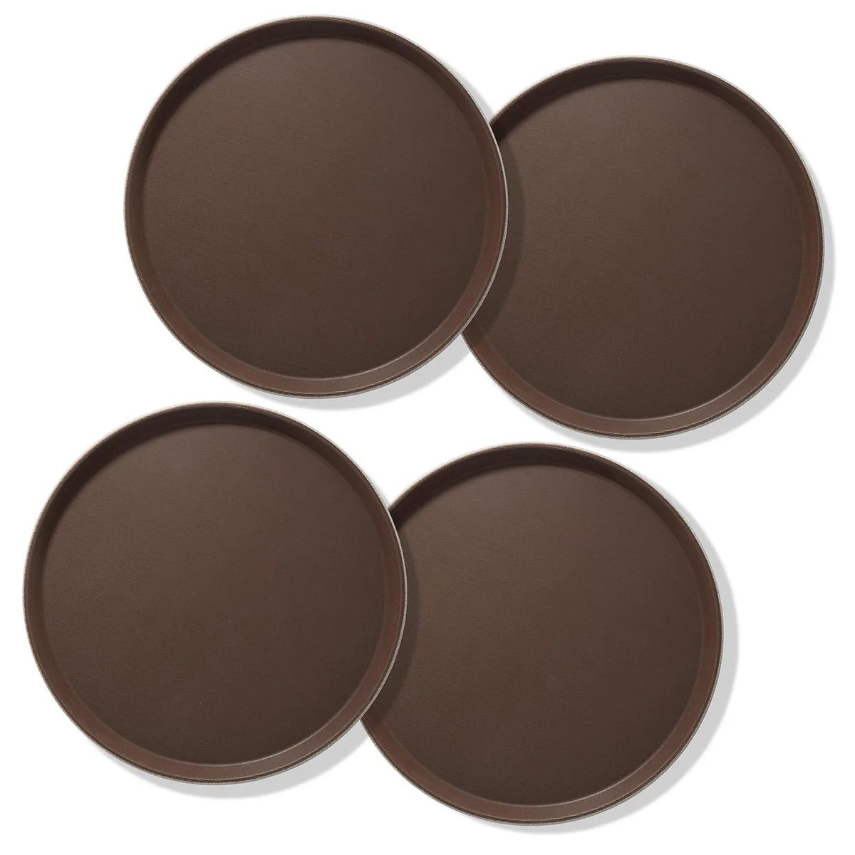 Jubilee Jubilee 14" Round Serving Trays Brown Set of 4 — product photo