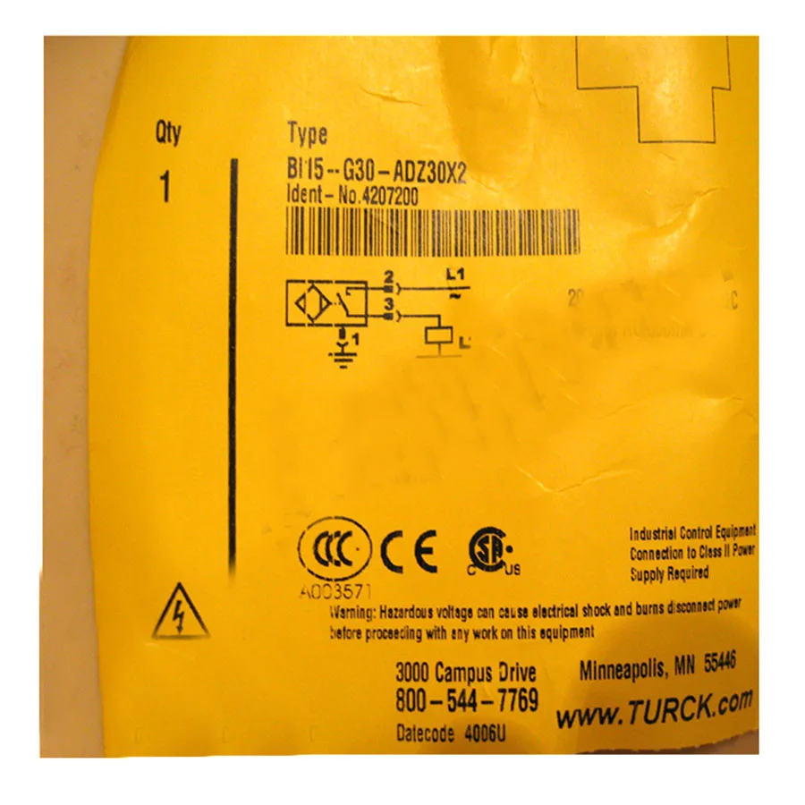 Turck Turck BI15-G30-ADZ30X2 4207200 inductive sensor M30×1.5 15mm 10-300VDC 216g — product photo