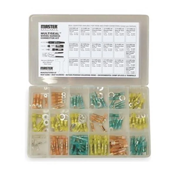 Master Appliance Master Appliance 11824 Wire Connector & Terminal Kit, 10 AWG, 600 V, Polyolefin, 120 pcs — product photo