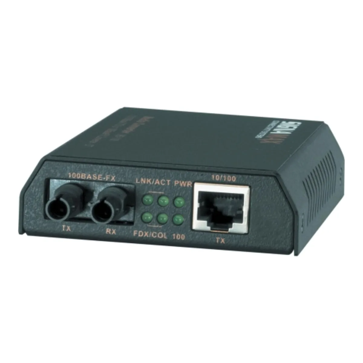 SIGNAMAX SIGNAMAX 065-1100 Media Converter 10/100BaseT/TX to 100BaseFX Multimode/ST 2km — product photo