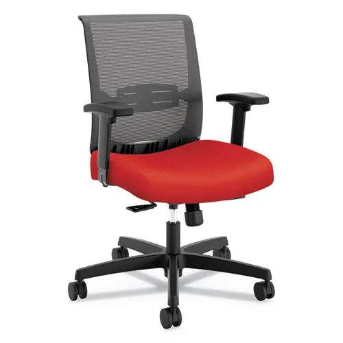 HON HON HONCMY1ACU67 mid-back task chair red seat black back base office furniture 275 lbs — product photo
