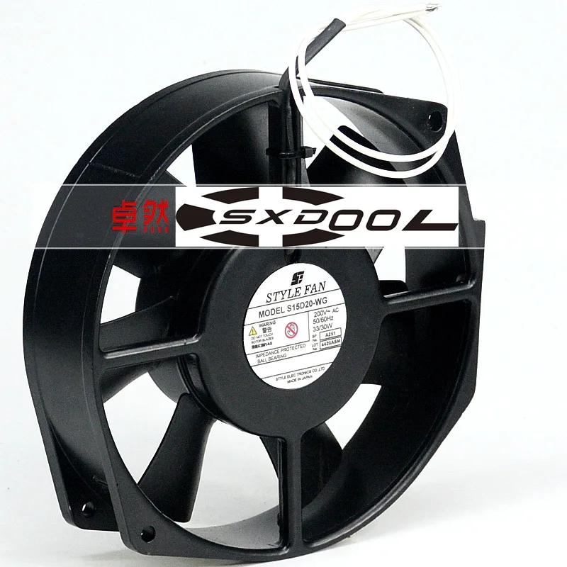 SXDOOL SXDOOL S15D20-M 200V 30W 170mm case fan — product photo