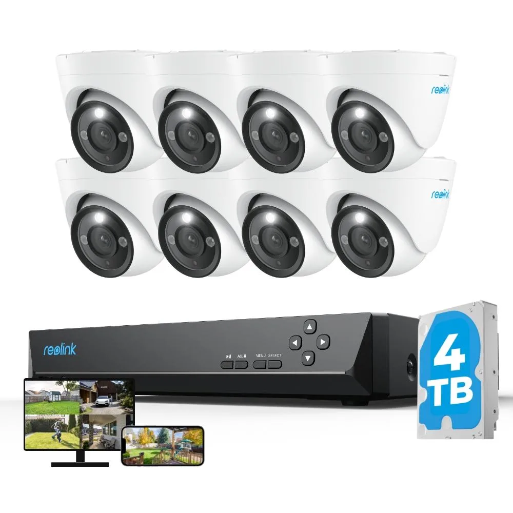 Reolink Reolink 12MP 16CH PoE Surveillance Security System 8 Cameras 12TB HDD — product photo
