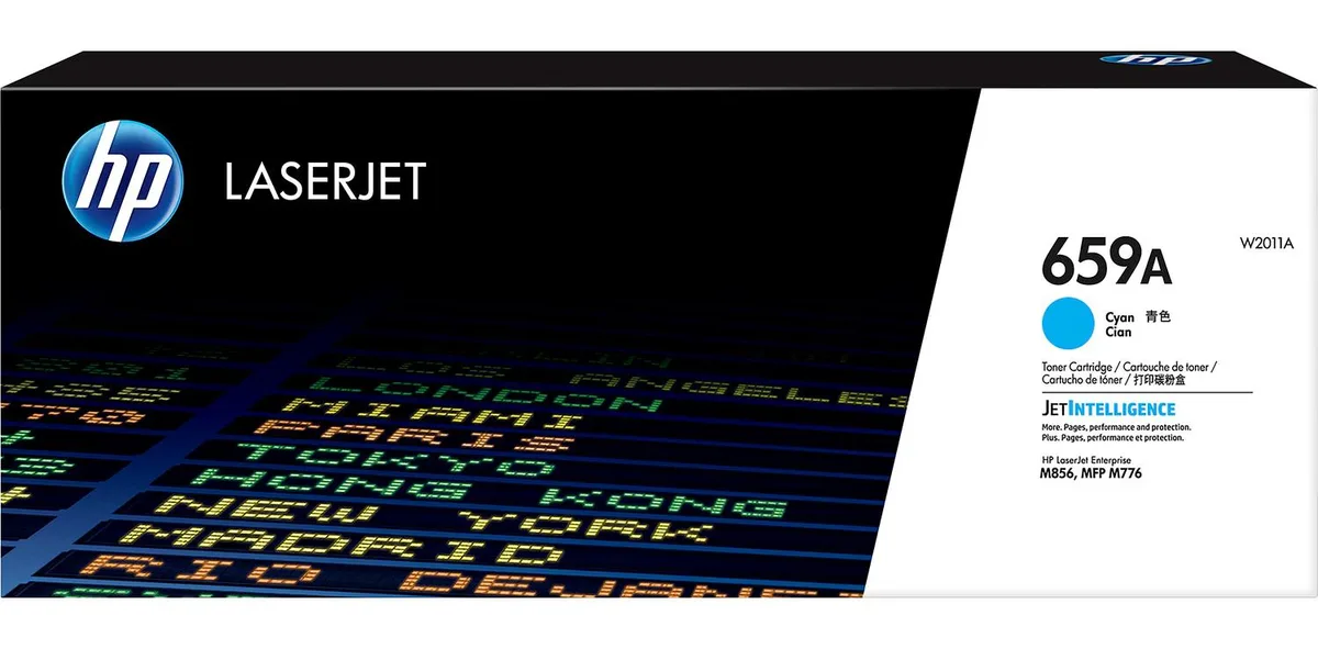 HP HP 659A Cyan LaserJet Toner Cartridge W2011A 13000 Pages — product photo