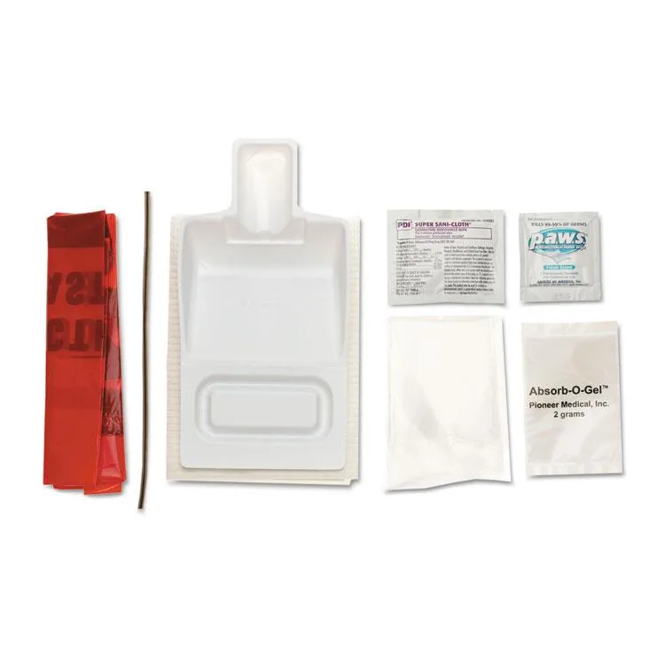 Medline Medline MPH17CE210 Biohazard Fluid Clean-Up Kit 7 Piece First Aid — fotografie produktu