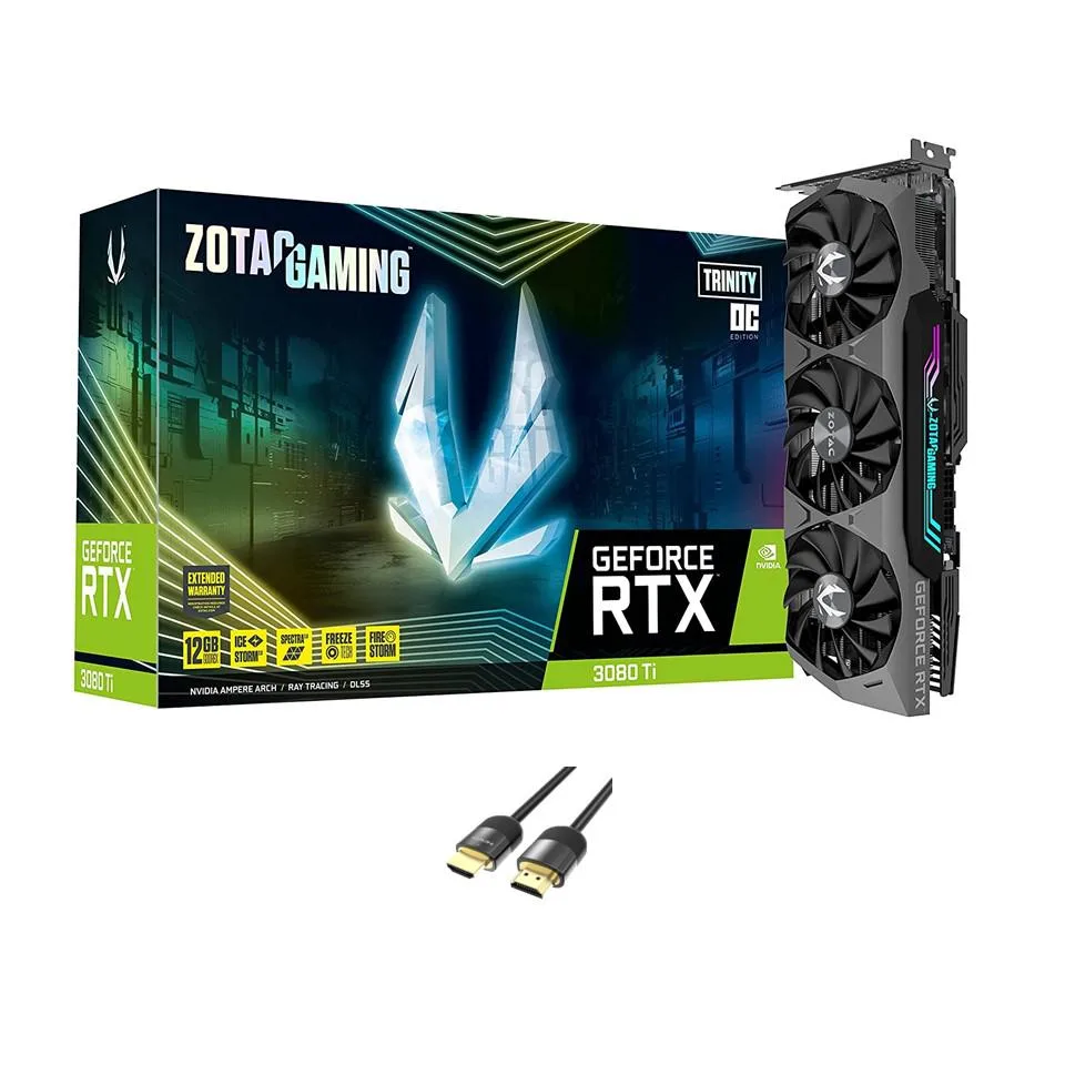 ZOTAC ZOTAC GeForce RTX 3080 Ti Trinity OC ZT-A30810J-10P 12GB GDDR6X 384-bit 19 Gbps PCIe 4.0 — product photo