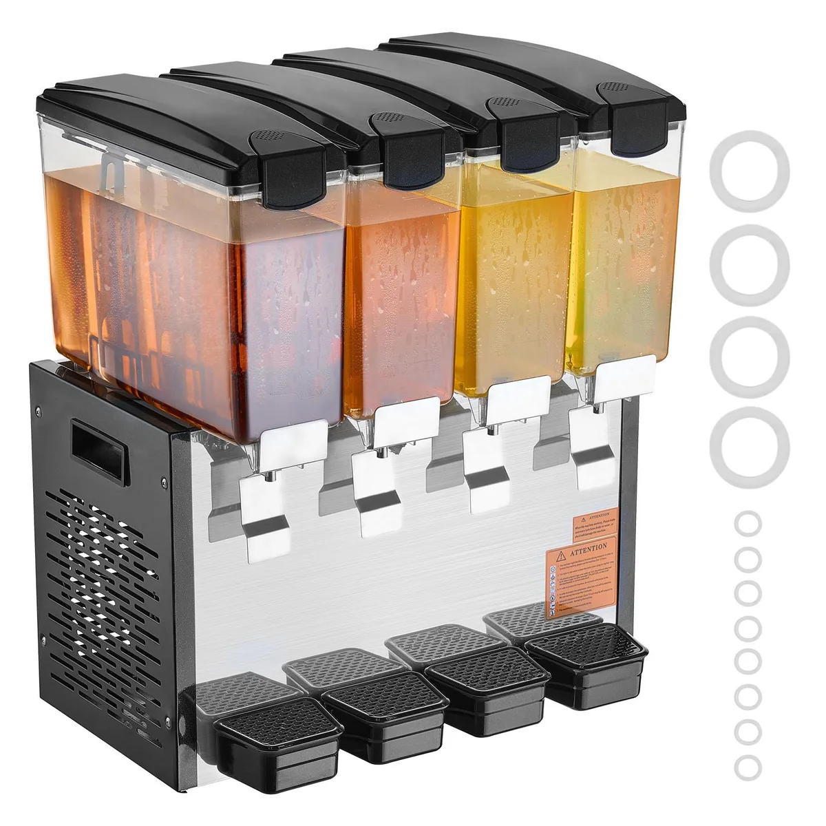 VEVOR VEVOR 4-Tank 10 L Beverage Dispenser 430 W Stainless Steel — product photo