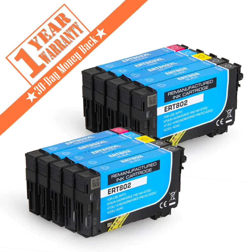 OmniTrade OmniTrade T802 T802XL 10-pack ink cartridges (4K/2C/2M/2Y) — product photo