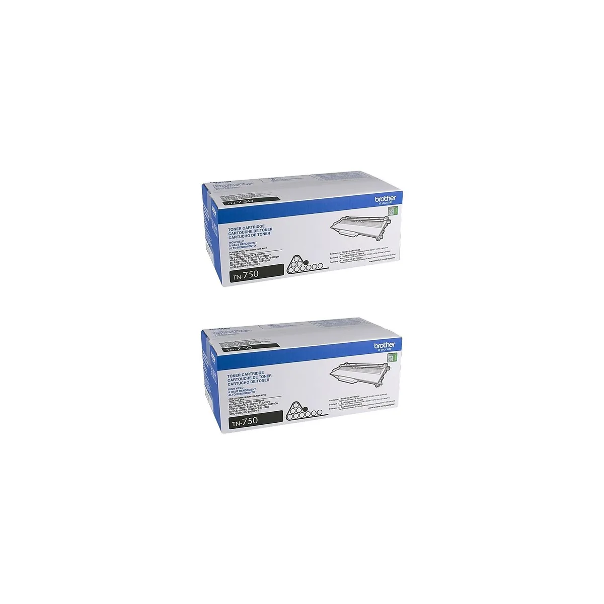 Brother Brother TN7502PK twin pack ink cartridges (genuine brands) — product photo