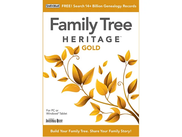 Individual Software Individual Software PVE-F16 Family Tree Heritage Gold 16 learning — product photo