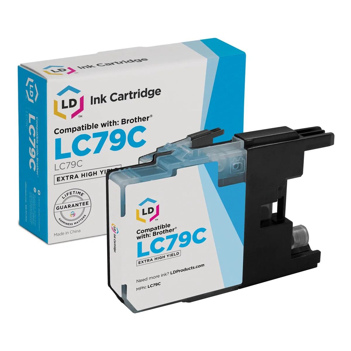 LD Products LD Products Compatible Ink Cartridge LC79C Extra High Yield Cyan 1200 Pages — product photo