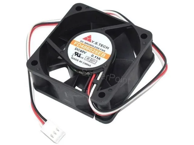 TSUJ TSUJ 6CM Square Cooling Fan FD486025EB DC48V 0.11A 60x60x25MM 3Lines Computer Cooler 2 in 1 accessory — product photo