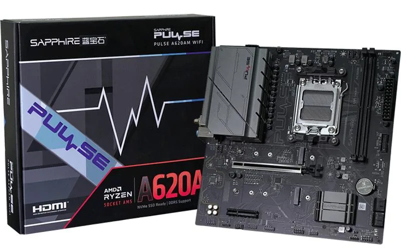 Sapphire Tech Sapphire Tech PULSE A620AM WIFI AMD motherboard — product photo