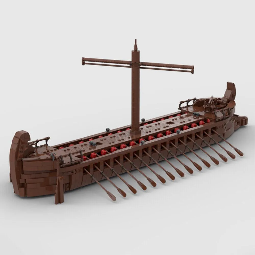 ZITIANYOUBUILD ZITIANYOUBUILD MOC-129097 Ancient Ship Trireme 1455 Parts — product photo