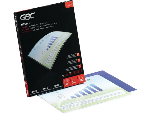 ACCO ACCO 3200715CF 3 mil 9 x 11.5 in Gloss Clear 100 pouches — product photo