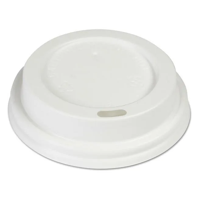 Boardwalk Boardwalk HOTWH8 Hot Cup Dome Lids White 1000 / Carton — product photo