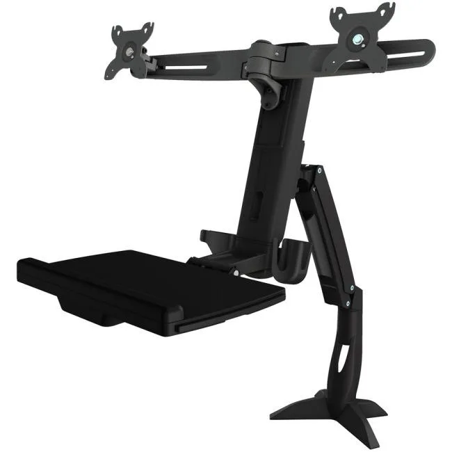 Amer Mounts Amer Mounts AMR2ACWS Dual Sit-Stand Workstation Clamp Monitor Accessory — product photo