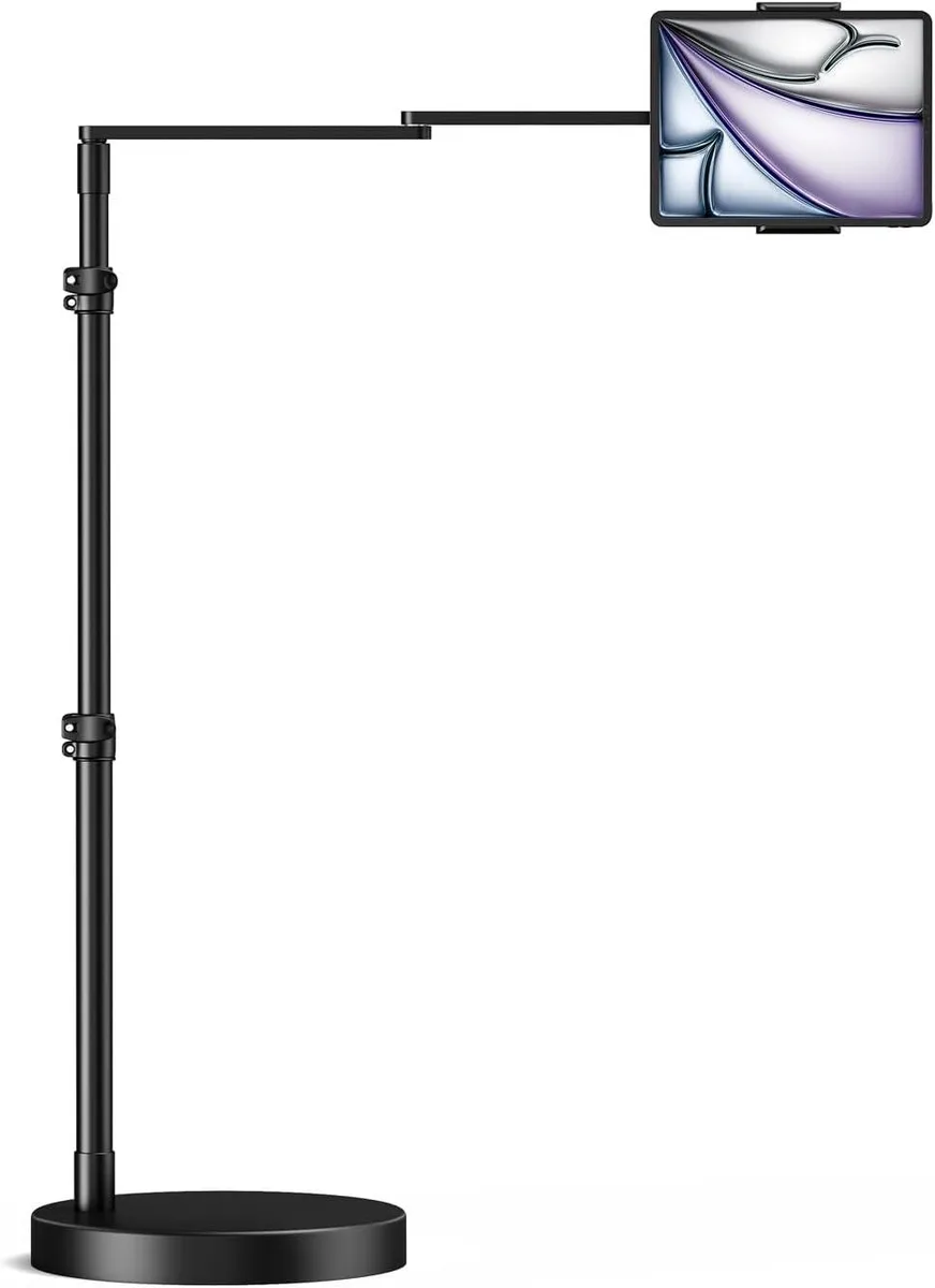 MCHOSE MCHOSE Adjustable Tablet Floor Stand 24in Arm 135° Tilt 360° Rotation 4.7-13in Devices — product photo