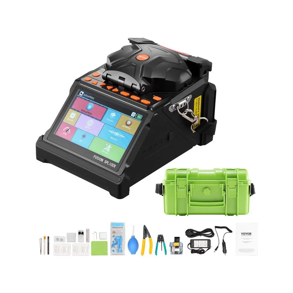 VEVOR VEVOR Fiber Fusion Splicer ALK-T8 6 Motors 5" LCD 7800mAh — product photo
