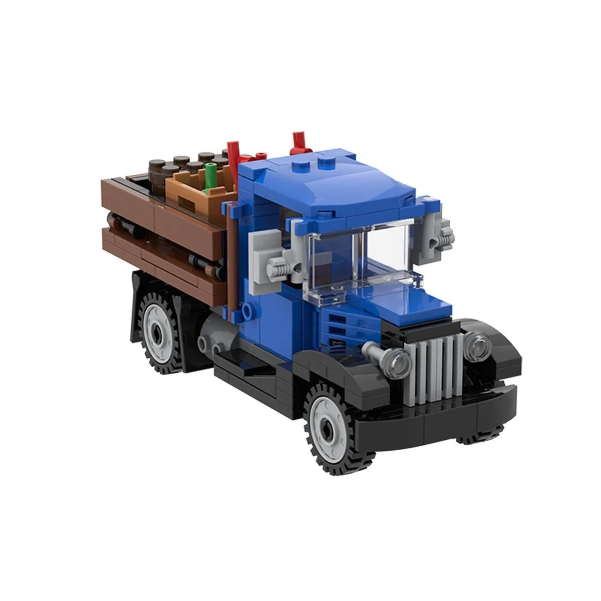 ZITIANYOUBUILD ZITIANYOUBUILD 1930s Delivery Farm Truck Building Set MOC — product photo