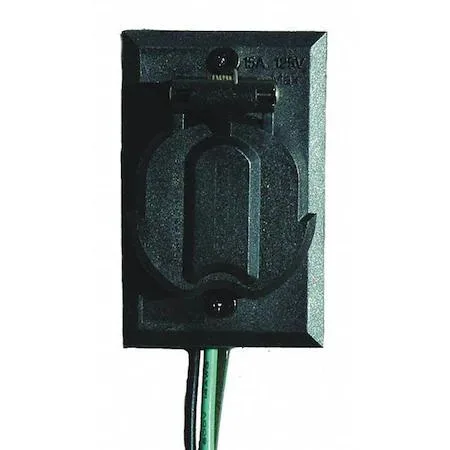Acclaim Lighting Acclaim Lighting 338BK 120V electric outlet black — product photo
