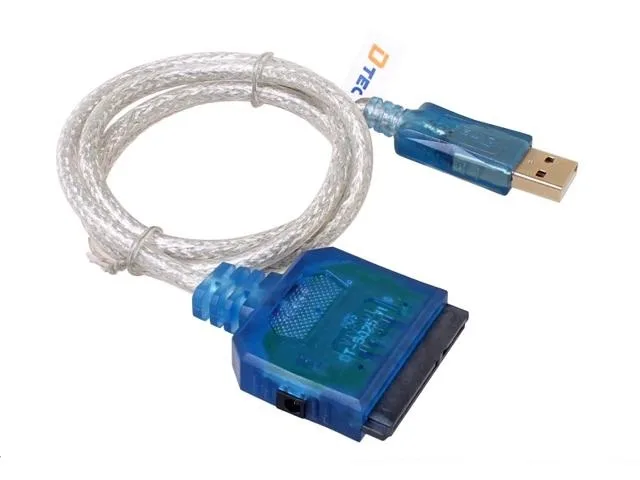 Transway's Marketplace Transway's Marketplace USB 2.0 to SATA Adapter Cable 2.6 ft Blue DT-5025 — product photo