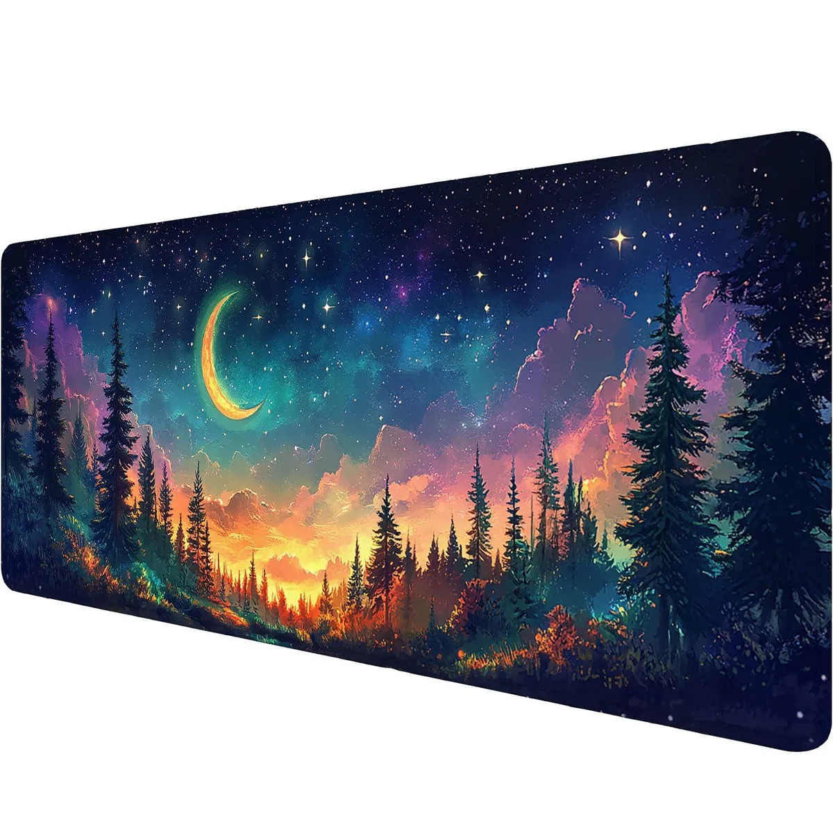 Lourovt Moon Night desk pad 31.5 x 11.8 in — product photo
