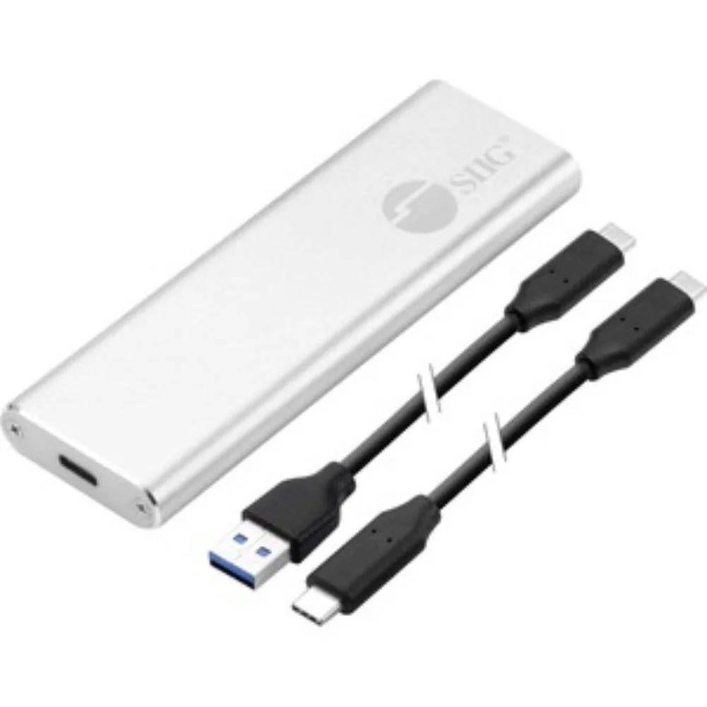 SIIG, Inc SIIG, Inc JU-SA0W11-S1 M.2 NVMe USB 3.1 Type-C Drive Enclosure Silver — product photo