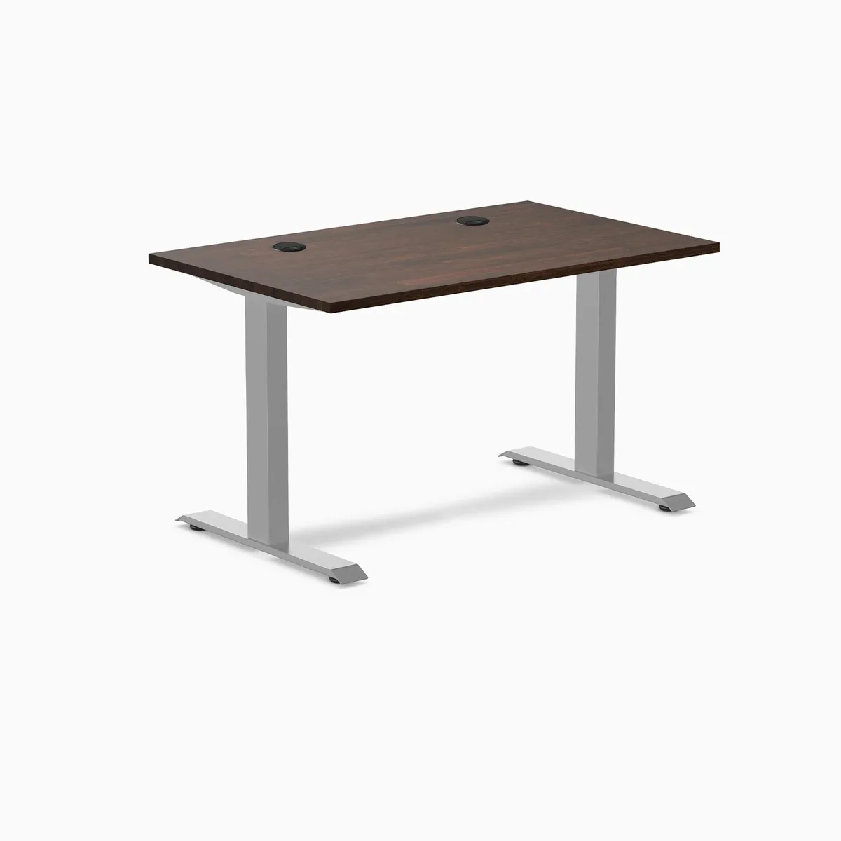 Desky Desky Zero Rubberwood Office Desk Dark Walnut Grey 48 x 30 in — product photo